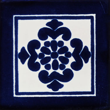 Mexican Colonial Tile Anita Marco Azul 1001